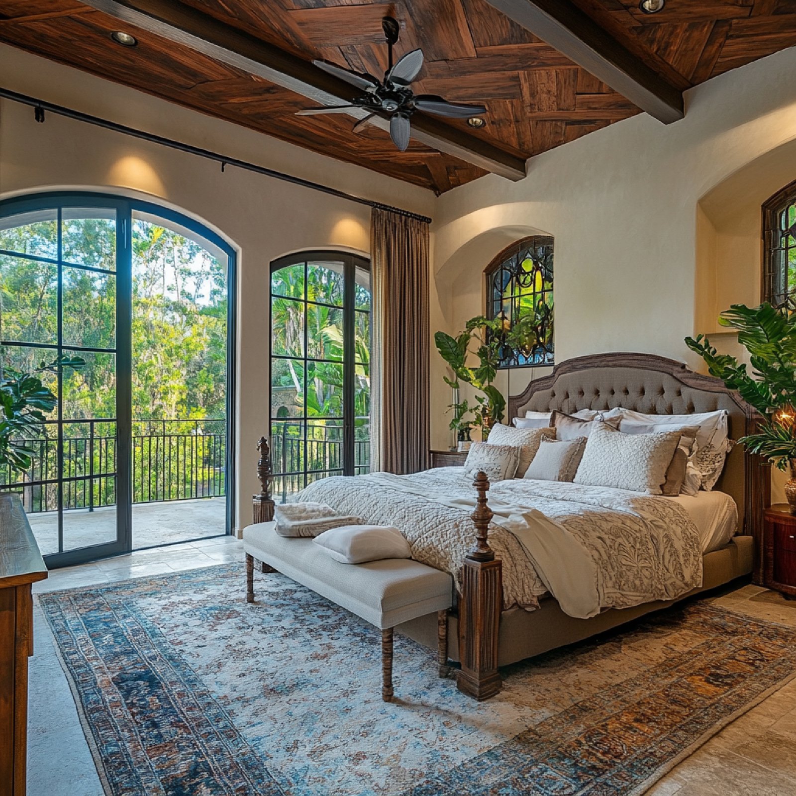 Home mansion with luxury master suite private balcony1